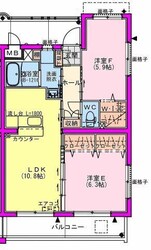 コンフォール霧島の物件間取画像